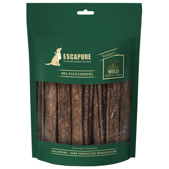 Escapure Stangerl Wild Natural Meaty Venison Strips – Grain-Free Dog Treats, 150g