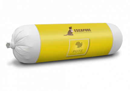 Escapure Pute Wurst Wet Dog Food – Turkey Meat Bar, 800g, High Protein Recipe