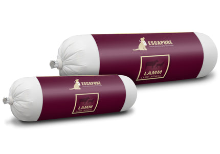 Escapure Lamm Wurst Wet Dog Food – Tender Lamb Meat Bars, 6 x 400g Cans