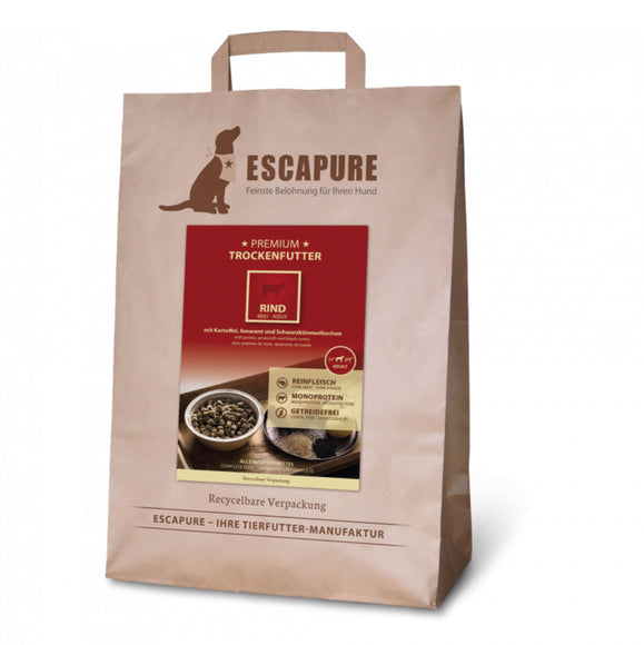 Escapure Premium Rind Oven-Baked Dog Food – High-Quality Beef Recipe, 1.5kg Bag