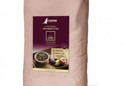 Escapure Premium Lamm Oven-Baked Dog Food – High-Quality Lamb Recipe, 12kg Bag