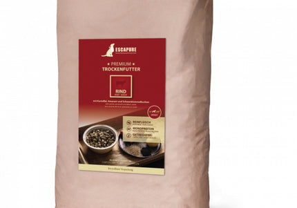 Escapure Premium Rind Oven-Baked Dog Food – High-Quality Beef Recipe, 12kg Bag