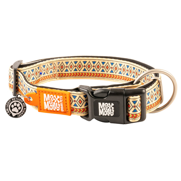 Max&Molly GOTCHA! Smart ID Ethnic Collar – Medium, Durable Adjustable Design with Smart Tag