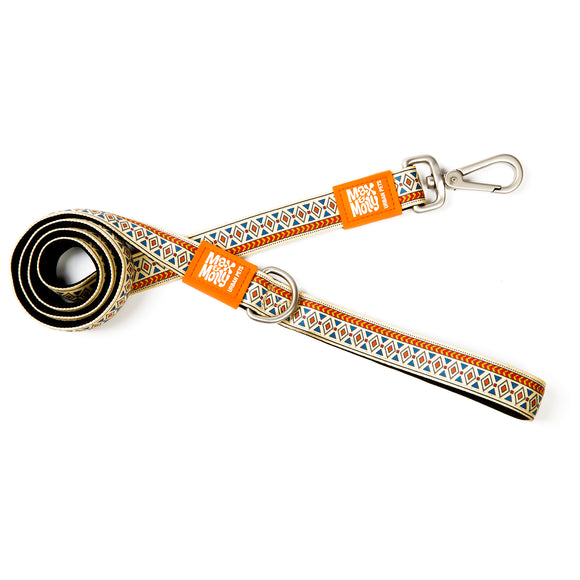 Max&Molly Short Leash Ethnic – Colorful 120cm City Leash with Ethnic Pattern, Medium