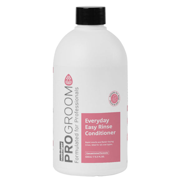 ProGroom Everyday Easy Rinse Conditioner 500ml – Moisturizing 1:15 Concentrate, Gentle Frequent Use Formula