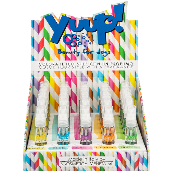Yuup! Color Your Style Perfume Set – 30 Alcohol-Free Fragrances with Display, 5 Scents