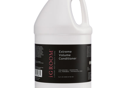 iGroom Extreme Volume Conditioner – Lightweight Volumizing Formula, 1.9L, Enhances Coat Fullness
