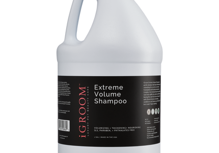 iGroom Extreme Volume Shampoo 3.8L – Thickening Formula with Volumizing Effect, Professional Grade