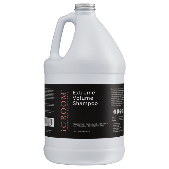 iGroom Extreme Volume Shampoo 3.8L – Thickening Formula with Volumizing Effect, Professional Grade