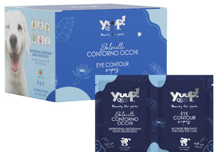 Yuup! Eye Contour Wipes – Gentle Cleansing Pads, 50 Pack, Hypoallergenic Formula