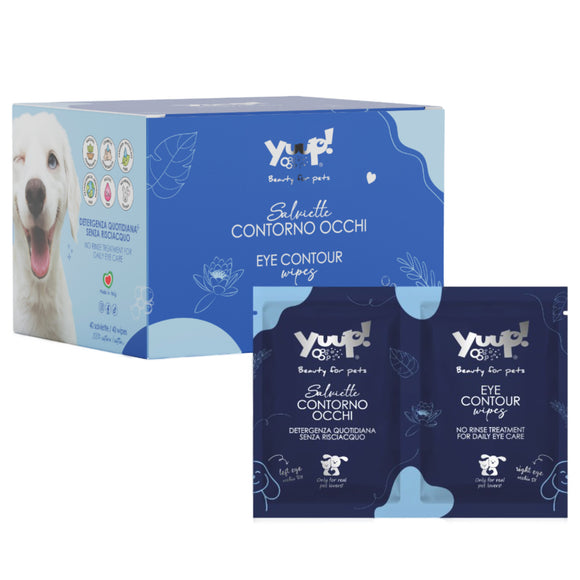 Yuup! Eye Contour Wipes – Gentle Cleansing Pads, 50 Pack, Hypoallergenic Formula