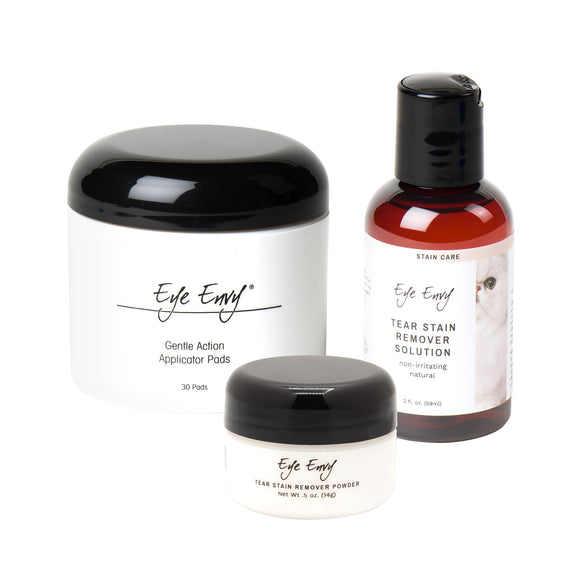 Eye Envy Cat Starter Kit – Complete Stain Removal Cosmetic Set, Gentle Cleansing Formula