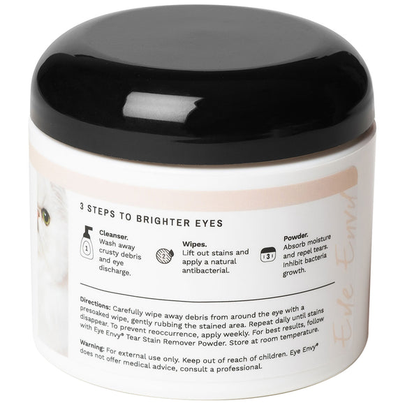 Eye Envy Tear Stain Remover Wipes – Gentle Cleansing Pads, 60 Pack, Fast-Acting Formula