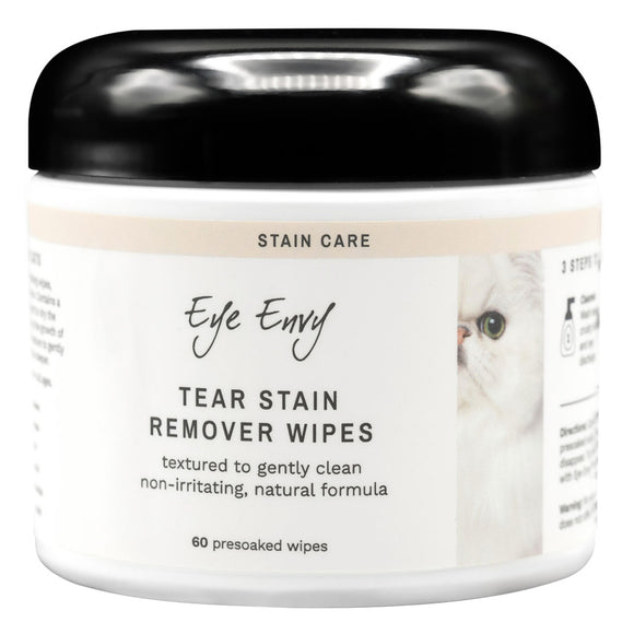 Eye Envy Tear Stain Remover Wipes – Gentle Cleansing Pads, 60 Pack, Fast-Acting Formula