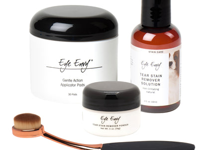 Eye Envy Starter Kit Large Brush – Complete Tear Stain Removal Set with Soft Applicator