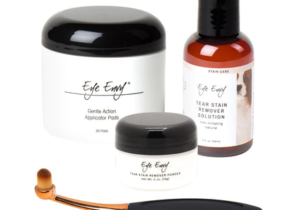 Eye Envy Starter Kit Small Brush – Complete Tear Stain Removal Set with Gentle Applicator