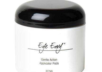 Eye Envy Applicator Pads Jar – Gentle Dust-Free Cleansing Pads, 30 Pack