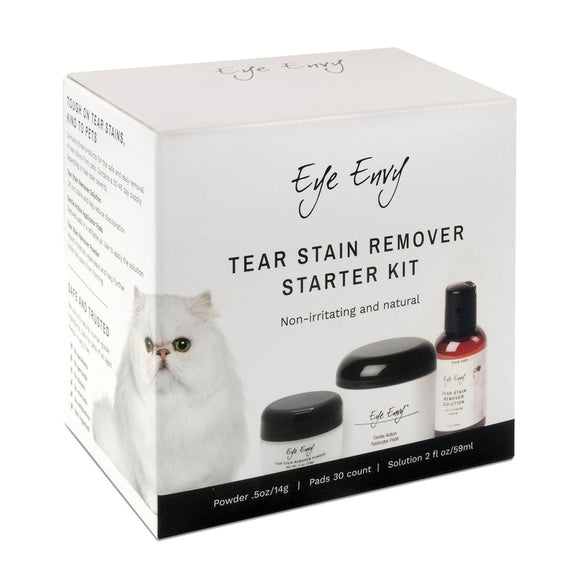 Eye Envy Cat Starter Kit – Complete Stain Removal Cosmetic Set, Gentle Cleansing Formula