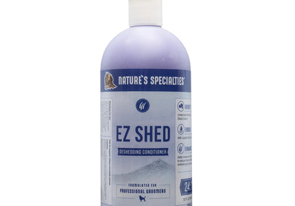 Nature's Specialties EZ Shed Conditioner 473ml – Concentrated Deshedding Formula, Reduces Shedding