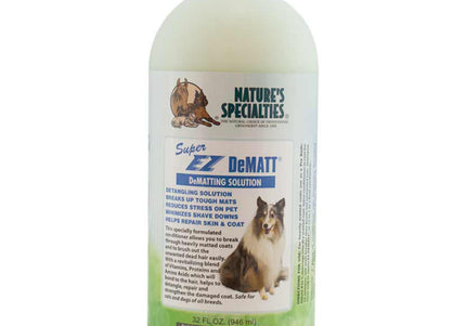 Nature's Specialties EZ DeMATT Detangling Conditioner and Undercoat Remover, 1:12 Concentrate, 591ml