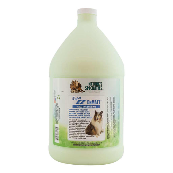 Nature's Specialties EZ DeMATT Conditioner – Concentrated Detangling Formula, 1:12 Dilution, 3.8L