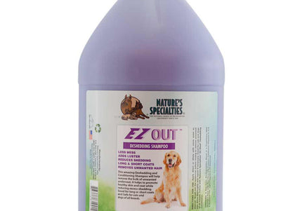 Nature's Specialties EZ Out Deshedding Shampoo Concentrate 1:16 – 3.8L, Fast-Acting Formula