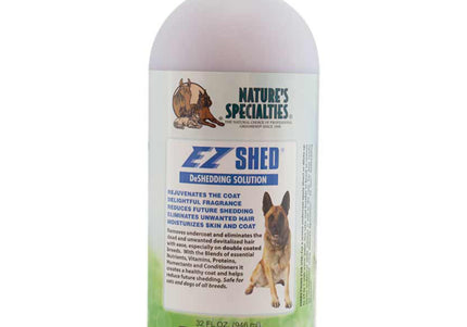 Nature's Specialties EZ Shed Conditioner 946ml – Concentrated Deshedding Formula, 1:24 Dilution Ratio