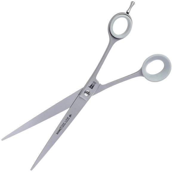 Witte Rose Line 8.5 Inch Curved Grooming Scissors – Micro-Sanded Precision Blades, Ergonomic Design