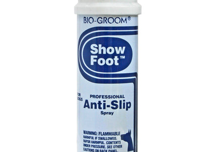 Bio-Groom Show Foot Anti-Slip Spray 184g – Quick-Drying Grip Formula, Reduces Paw Slipping