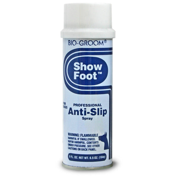 Bio-Groom Show Foot Anti-Slip Spray 184g – Quick-Drying Grip Formula, Reduces Paw Slipping