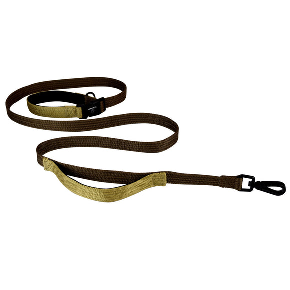 Hamilton Go Boldly Get Out & GO Nylon Leash – Adjustable 120-180cm, 25mm, Brown, Durable Design
