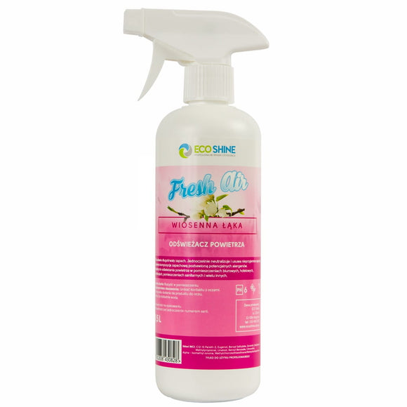 Eco Shine Fresh Air 500ml – Professional Air Freshener, Spring Meadow Scent, Long-Lasting Formula