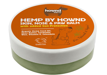 Hemp by Hownd Skin, Nose & Paw Balm 50g – Nourishing All-Season Formula with Sun Protection