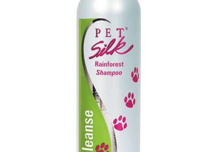Pet Silk Rainforest Shampoo – Moisturizing Nourishing Formula, Tropical Scent, 1:16 Concentrate, 473ml