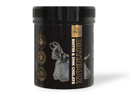 Pokusa DiamondCoat Biotin Max 350g – Advanced Skin and Coat Supplement, Nutrient-Rich Formula