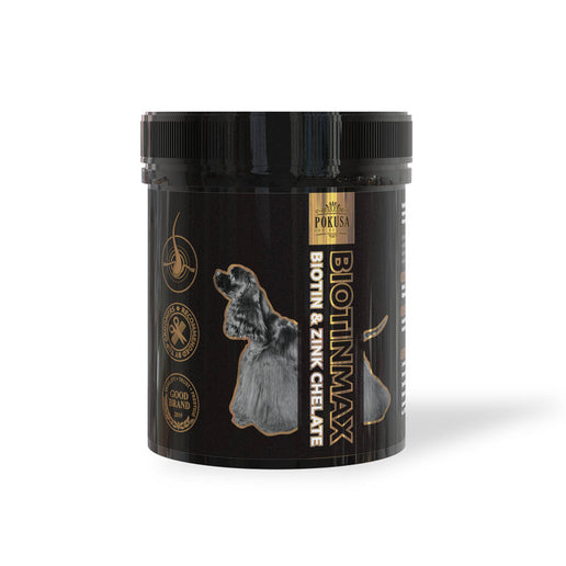 Pokusa DiamondCoat Biotin Max 350g – Advanced Skin and Coat Supplement, Nutrient-Rich Formula