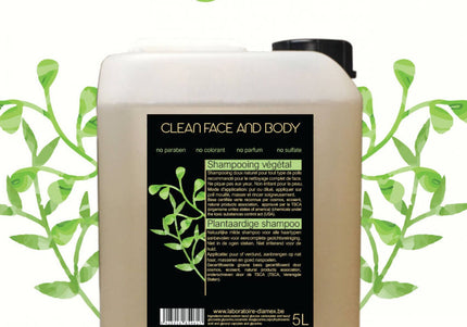 Diamex Clean Face and Body Shampoo – Gentle Plant-Based Formula, Suitable All Coat Types, 5L