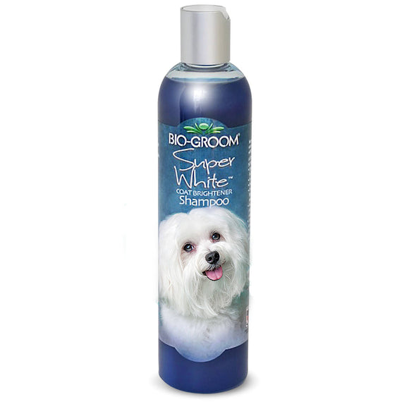 Bio-Groom Super White Shampoo – Brightening Formula, Enhances White Fur Color, 355ml