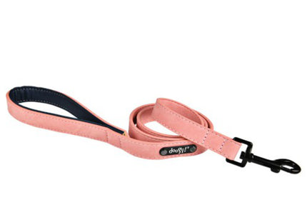 Doogy Simili Sweet Eco-Leather Leash – 105cm Length, 20mm Wide, Beige, Durable Design