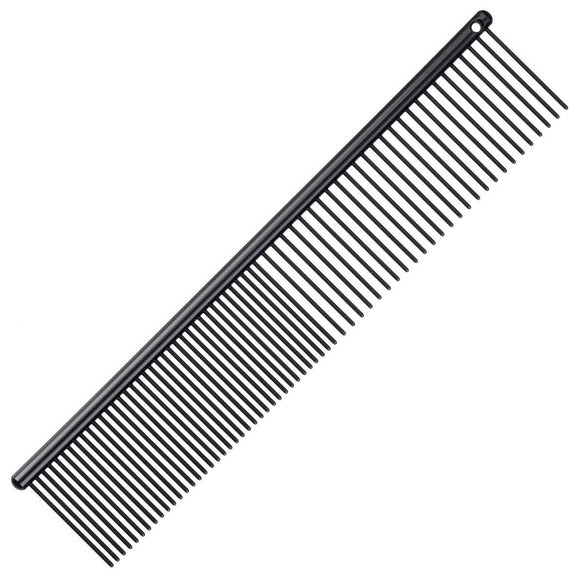 Groom Professional Antistatic Grooming Comb 20cm – Mixed Tooth Spacing, Smooth Detangling