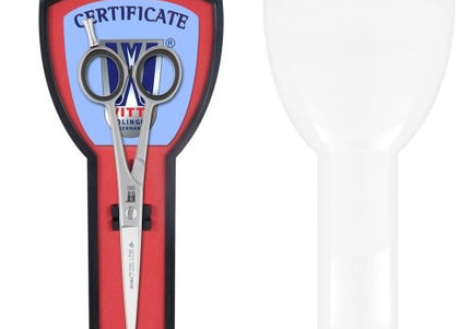 Witte Rose Line 6" Straight Grooming Scissors – Micro-Bevel Edge, Precision Cutting