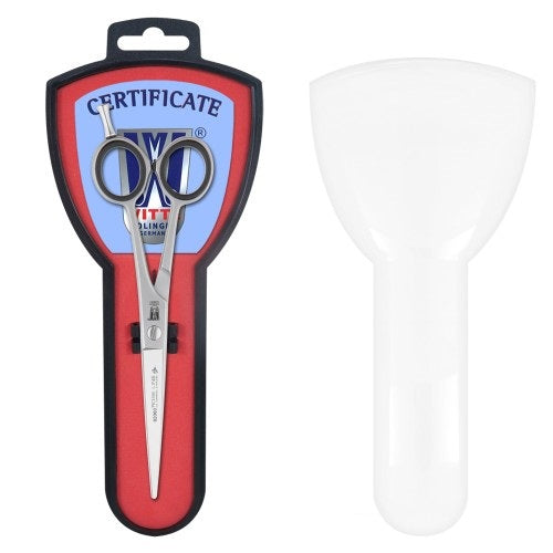 Witte Rose Line 6" Straight Grooming Scissors – Micro-Bevel Edge, Precision Cutting