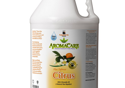 PPP AromaCare Flea Defense Citrus Shampoo – Concentrated 1:12 Formula with Citronella Oil, 3.8L
