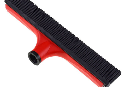 V7 Rubber Grooming Broom – Telescopic Pole, Innovative Red Design, Efficient Hair Removal