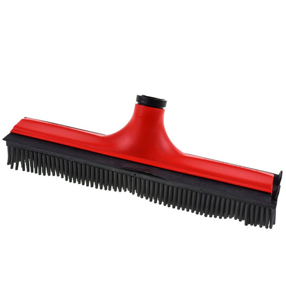 V7 Rubber Grooming Broom – Telescopic Pole, Innovative Red Design, Efficient Hair Removal