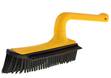 V7 Hand-Held Rubber Brush and Dustpan – Innovative Red Cleaning Duo, Ergonomic Design