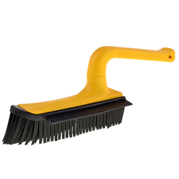 V7 Hand-Held Rubber Brush and Dustpan – Innovative Red Cleaning Duo, Ergonomic Design
