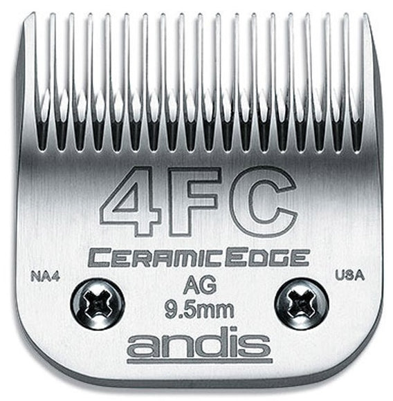 Andis CeramicEdge No. 4FC Clipper Blade – 9.5mm, Durable Ceramic Cutting Edge