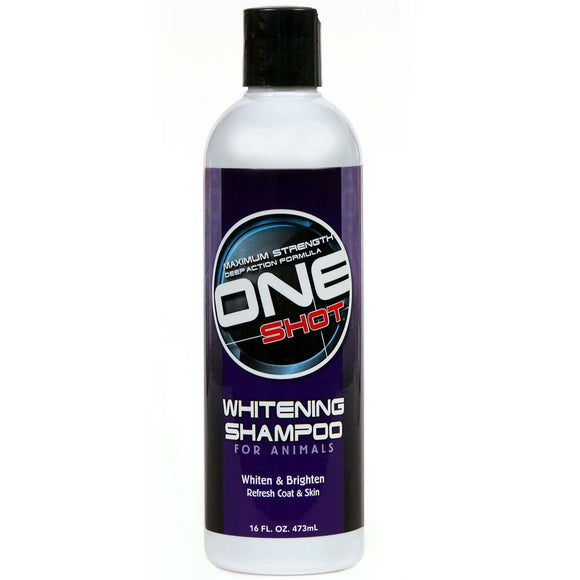 One Shot Whitening Shampoo – Concentrated Formula for White and Light Coats, 473ml