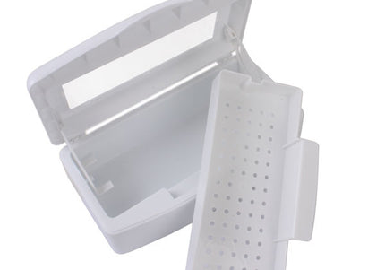 Sterilization Container – Durable Cleaning Box with Removable Tray for Grooming Tools and Blades